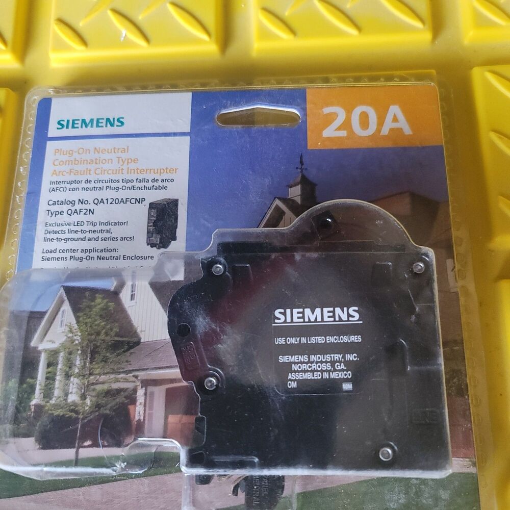 Siemens  QA120AFCNP Plug-On Neutral 20A Type Combo Arc-Fault Circuit Interrupter